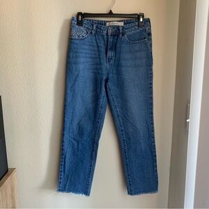 Wrangler Floral Embroidered Straight Leg Jeans Size 26